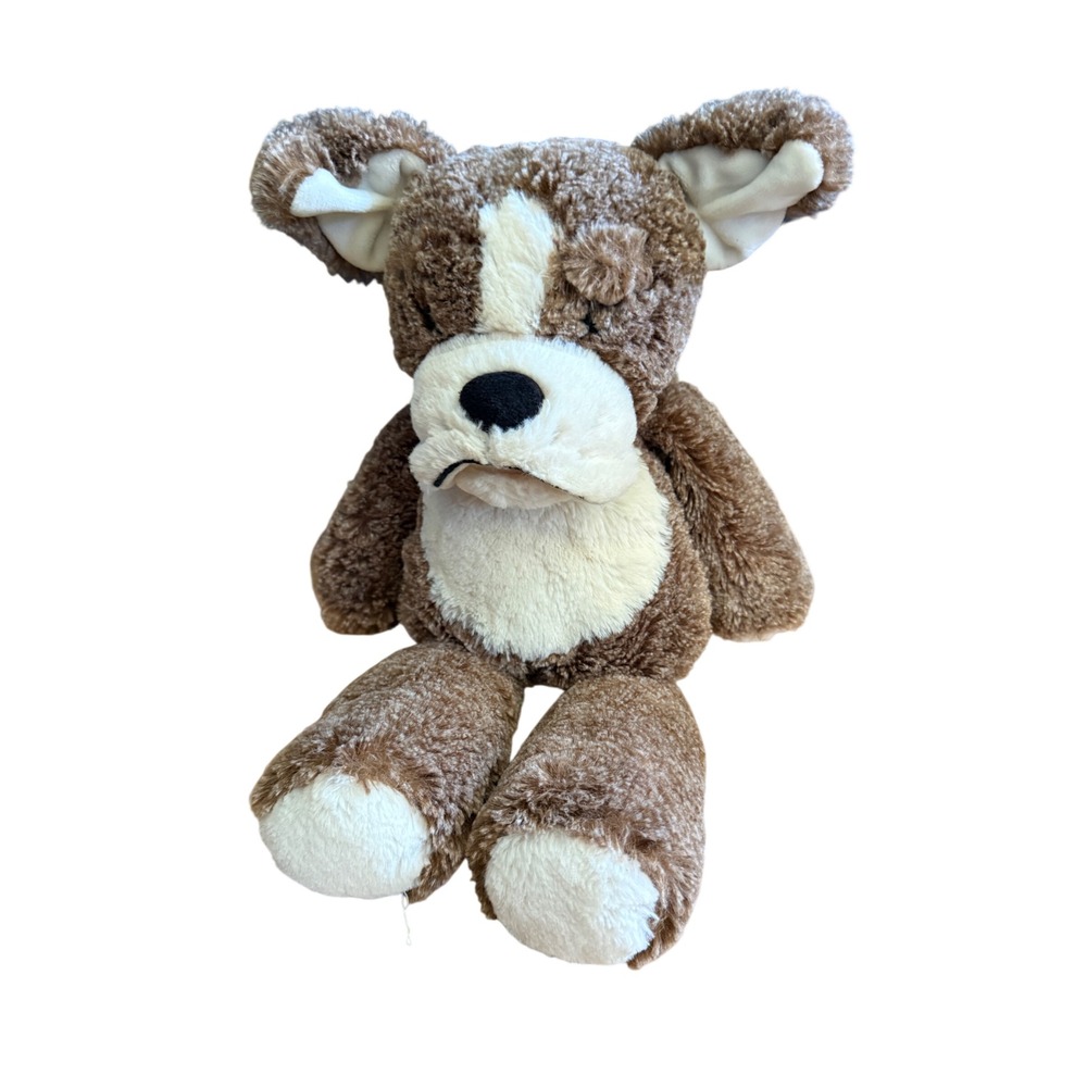 Mary Meyer Marshmallow Zoo Bulldog Brown White Soft Plush Stuffed Animal 14 inch